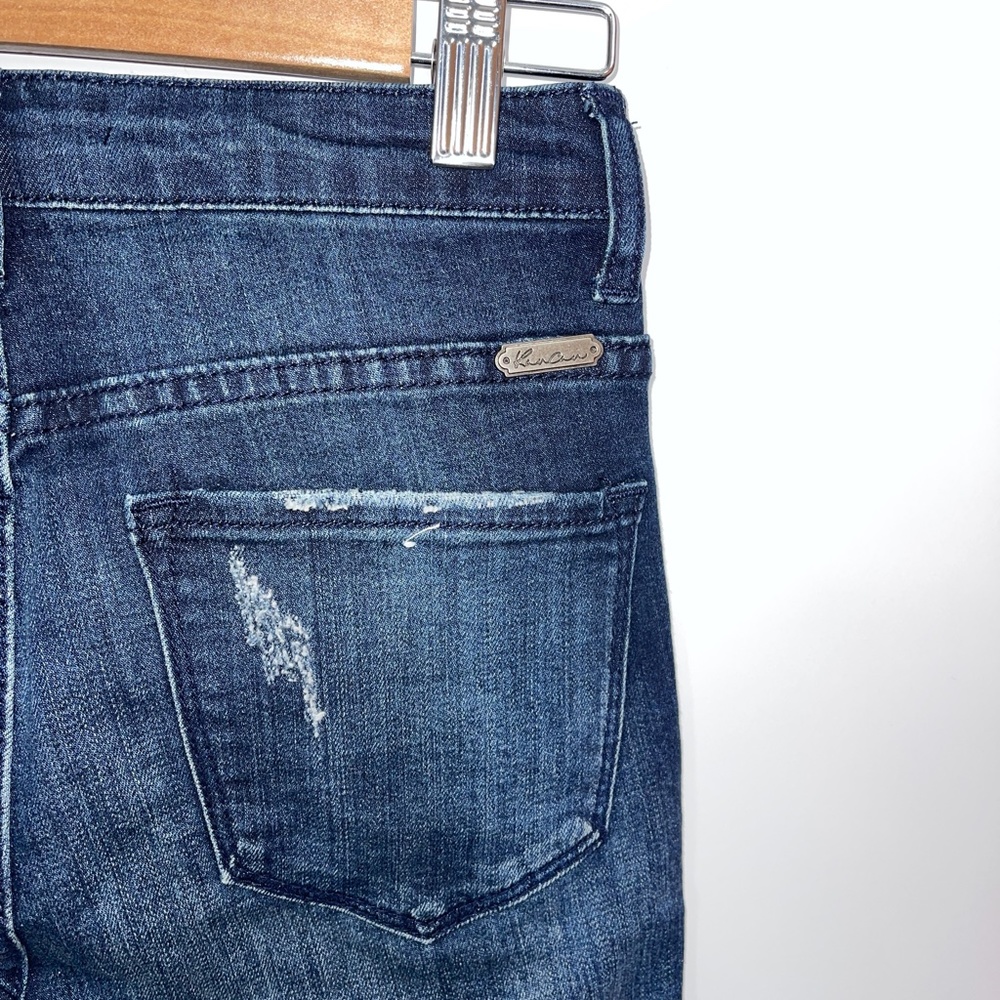 KanCan Button fly Distressed Rolled hem High Rise Jeans Size 27 - Picture 6 of 7